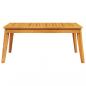 Preview: Garten-Esstisch 100x55x45 cm Massivholz Akazie