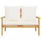 Preview: Gartensofa-Set mit Kissen Massivholz Akazie