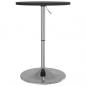 Preview: Bartisch Schwarz 50x50x90 cm Holzwerkstoff Verchromter Stahl