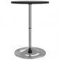 Preview: Bartisch Schwarz 50x50x90 cm Holzwerkstoff Verchromter Stahl