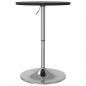 Preview: Bartisch Schwarz 50x50x90 cm Holzwerkstoff Verchromter Stahl