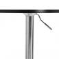 Preview: Bartisch Schwarz 50x50x90 cm Holzwerkstoff Verchromter Stahl