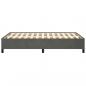 Preview: Bettgestell Dunkelgrau 120x190 cm Samt