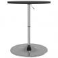 Preview: Bartisch Schwarz 60x60x90 cm Holzwerkstoff Verchromter Stahl