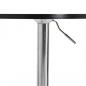Preview: Bartisch Schwarz 60x60x90 cm Holzwerkstoff Verchromter Stahl