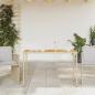 Preview: Gartentisch mit Akazienholz-Platte 115x54x74 cm Poly Rattan