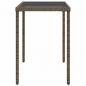 Preview: Gartentisch mit Glasplatte Grau 115x54x74 cm Poly Rattan