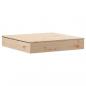 Preview: Sandkasten mit Deckel 111x111x19,5 cm Massivholz Kiefer