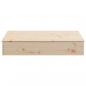 Preview: Sandkasten mit Deckel 111x111x19,5 cm Massivholz Kiefer