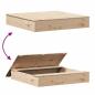 Preview: Sandkasten mit Deckel 111x111x19,5 cm Massivholz Kiefer