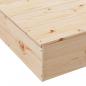 Preview: Sandkasten mit Deckel 111x111x19,5 cm Massivholz Kiefer