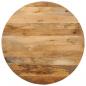 Preview: ARDEBO.de - Tischplatte Ø 70x2,5 cm Rund Massivholz Mango