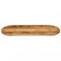 Preview: Tischplatte 100x40x3,8 cm Oval Raues Massives Mangoholz