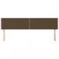 Preview: Kopfteile 2 Stk. Dunkelbraun 100x5x78/88 cm Stoff