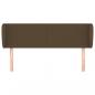 Preview: Kopfteil mit Ohren Dunkelbraun 147x23x78/88 cm Stoff