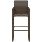 Preview: Garten-Barhocker 2 Stk. Braun Poly Rattan