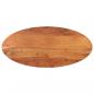 Preview: ARDEBO.de - Tischplatte 100x40x2,5 cm Oval Massivholz Akazie