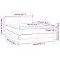 Preview: Boxspringbett mit Matratze & LED Dunkelbraun 140x200 cm Stoff