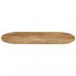 Preview: Tischplatte 120x50x3,8 cm Oval Massivholz Mango