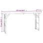 Preview: Biertisch Klappbar 170x50x75/105 cm Massivholz Tanne
