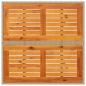 Preview: Gartentisch Beige 80x80x75 cm Poly Rattan Akazienholz