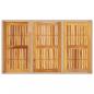 Preview: Gartentisch Beige 150x90x75 cm Poly Rattan Akazienholz