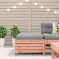 Preview: Gartenhocker mit Kissen Massivholz Douglasie