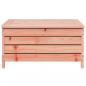 Preview: Gartenhocker mit Kissen Massivholz Douglasie