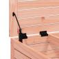 Preview: Gartenhocker mit Kissen Massivholz Douglasie