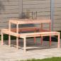 Preview: ARDEBO.de - Picknicktisch 110x134x75 cm Massivholz Douglasie