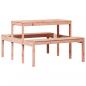 Preview: Picknicktisch 110x134x75 cm Massivholz Douglasie