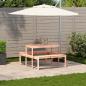 Preview: Picknicktisch 110x134x75 cm Massivholz Douglasie