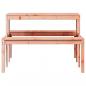 Preview: Picknicktisch 110x134x75 cm Massivholz Douglasie