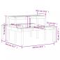 Preview: Picknicktisch 110x134x75 cm Massivholz Douglasie
