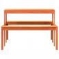 Preview: Picknicktisch Wachsbraun 110x134x75 cm Massivholz Kiefer