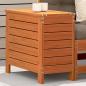 Preview: ARDEBO.de - Gartenhocker Wachsbraun 62x31,5x52 cm Massivholz Kiefer
