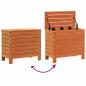 Preview: Gartenhocker Wachsbraun 62x31,5x52 cm Massivholz Kiefer