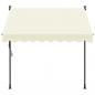 Preview: Markise Einziehbar Creme 200x150 cm Stoff und Stahl