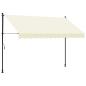 Preview: Markise Einziehbar Creme 300x150 cm Stoff und Stahl
