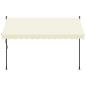 Preview: Markise Einziehbar Creme 300x150 cm Stoff und Stahl