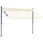Preview: Markise Einziehbar Creme 300x150 cm Stoff und Stahl