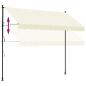 Preview: Markise Einziehbar Creme 300x150 cm Stoff und Stahl