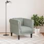 Preview: Sessel Hellgrau Samt