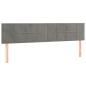 Preview: Boxspringbett mit Matratze & LED Hellgrau 120x190 cm Samt