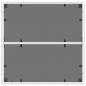 Preview: Gartentisch mit Glasplatte Weiß 90x90x75 cm Poly Rattan