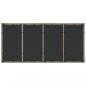 Preview: Gartentisch mit Glasplatte Hellgrau 190x90x75 cm Poly Rattan