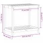 Preview: Pflanztisch mit Ablage 82,5x50x75 cm Massivholz Douglasie