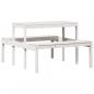 Preview: Picknicktisch 110x134x75 cm Massivholz Kiefer