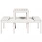 Preview: Picknicktisch 110x134x75 cm Massivholz Kiefer