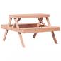 Preview: Picknicktisch 105x134x75 cm Massivholz Douglasie
